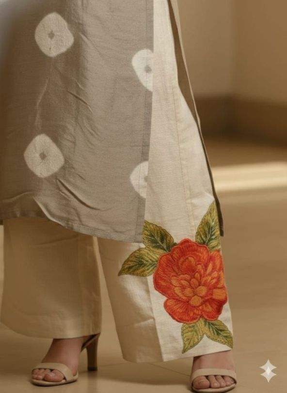 The Midnight Bloom Silk Set