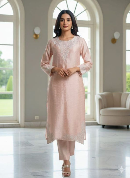 The Blush Elegance Silk Set