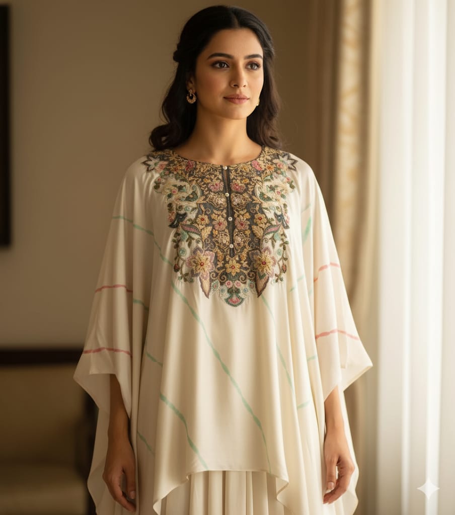 THE AZURE TIE-DYE DHOTI SET